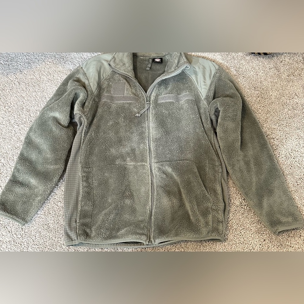 Olive Green Fleece Jacket